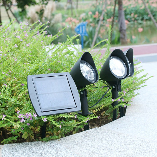 Lampa solara de tip decoratiune pentru gradina, Flippy, model 3 felinare, alb rece-1