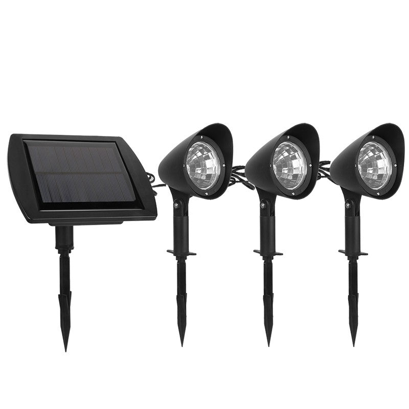 Lampa solara de tip decoratiune pentru gradina, Flippy, model 3 felinare, alb rece-0