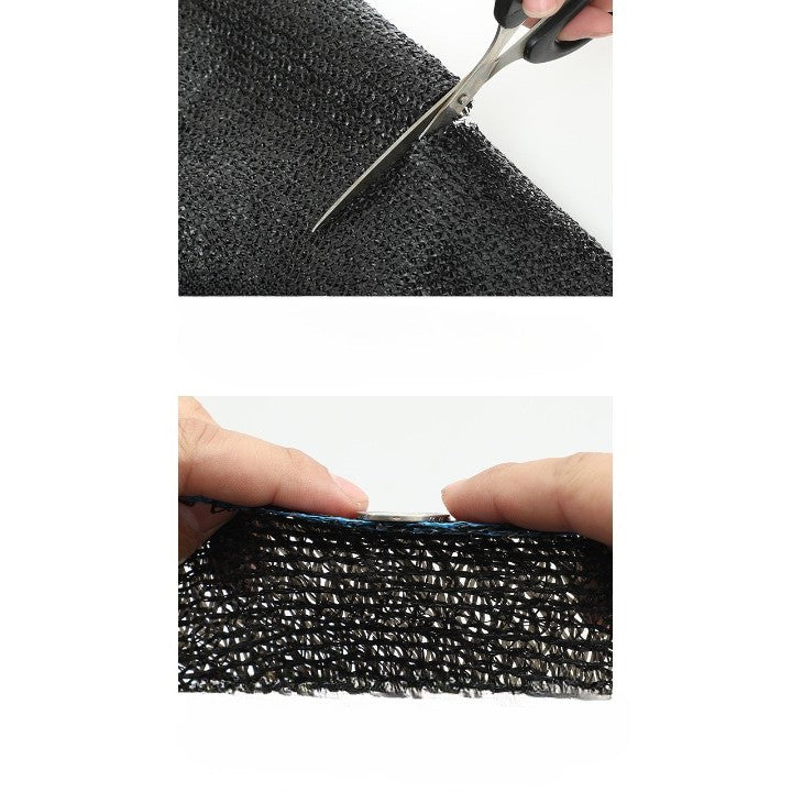 Plasa de umbrire neagra, latime 2 m, lungime 50 m, Flippy, protectie UV, Grad de umbrire 50-55%-5