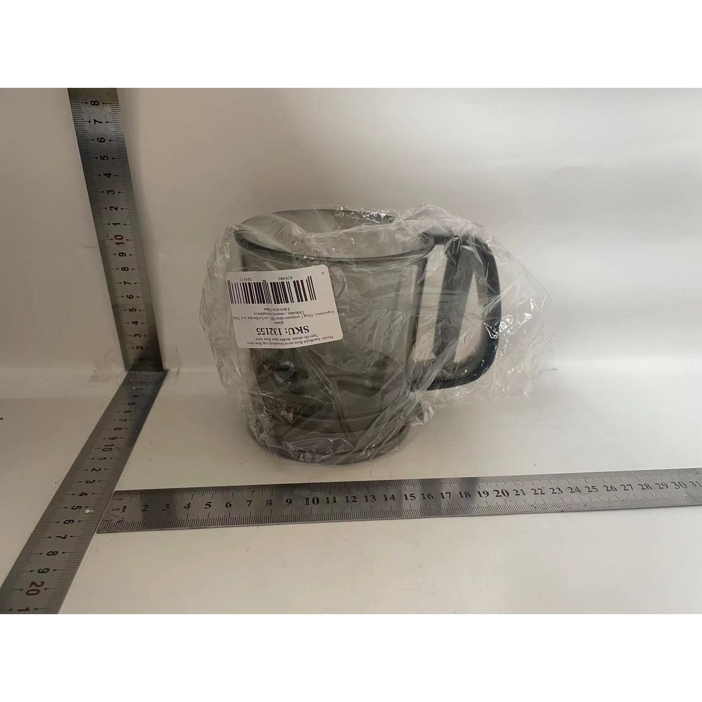 Sita de Faina Portabila, Flippy, din Plastic, cu Maner, Strat Dublu, Transparent-1
