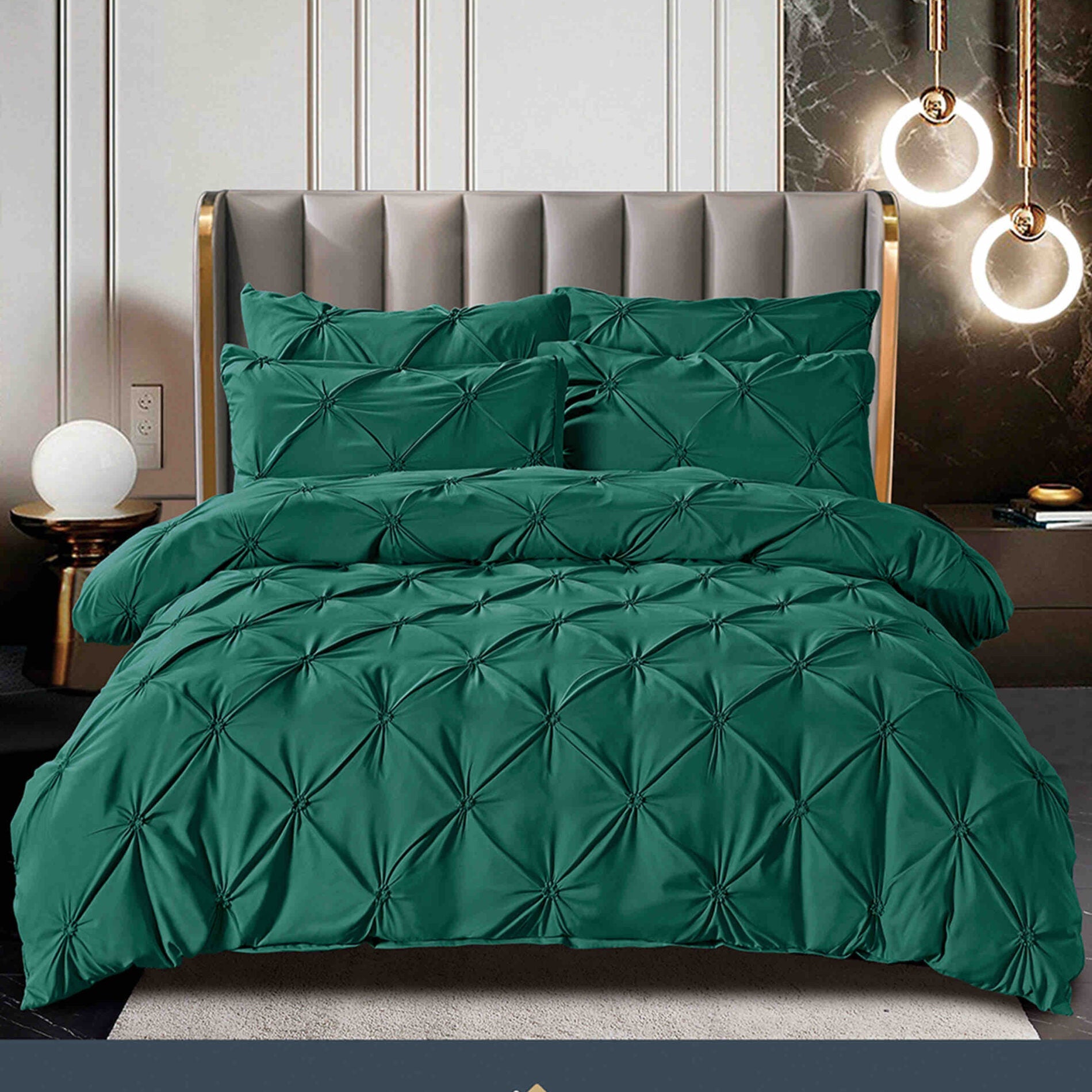 Lenjerie de pat Finet Deluxe 6 piese – Verde
