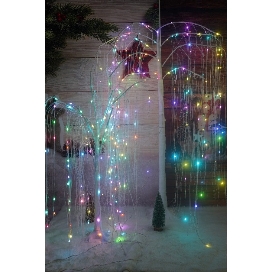 Pom decorativ cu leduri, Flippy, tip salcie, 234 Led, 1.5 M-4