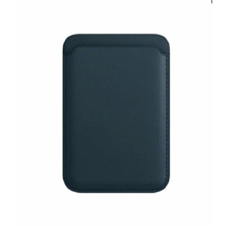 Portofel Flippy MagSafe piele pentru carduri compatibil cu Apple iPhone 12/12 Mini/12 Pro/12 Pro Max, Albastru inchis-0