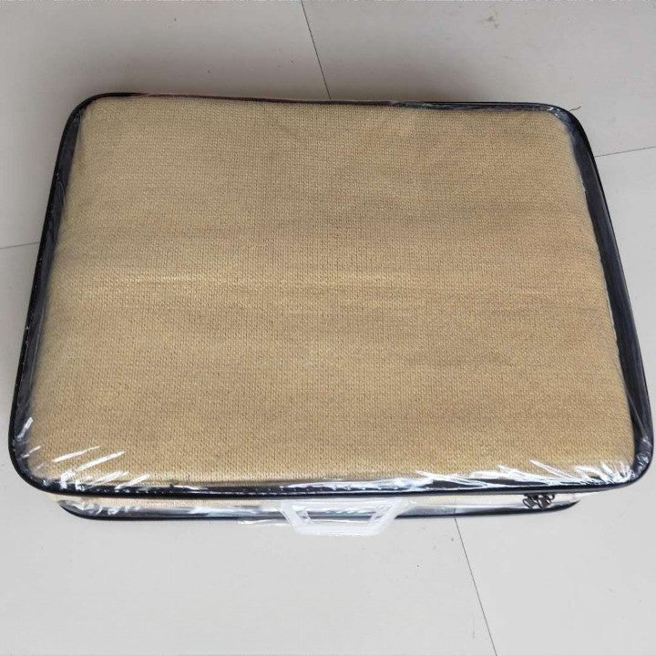 Prelata de soare/ Copertina de tip parasolar, triunghiulara, 4x4x4 m, galbena-3