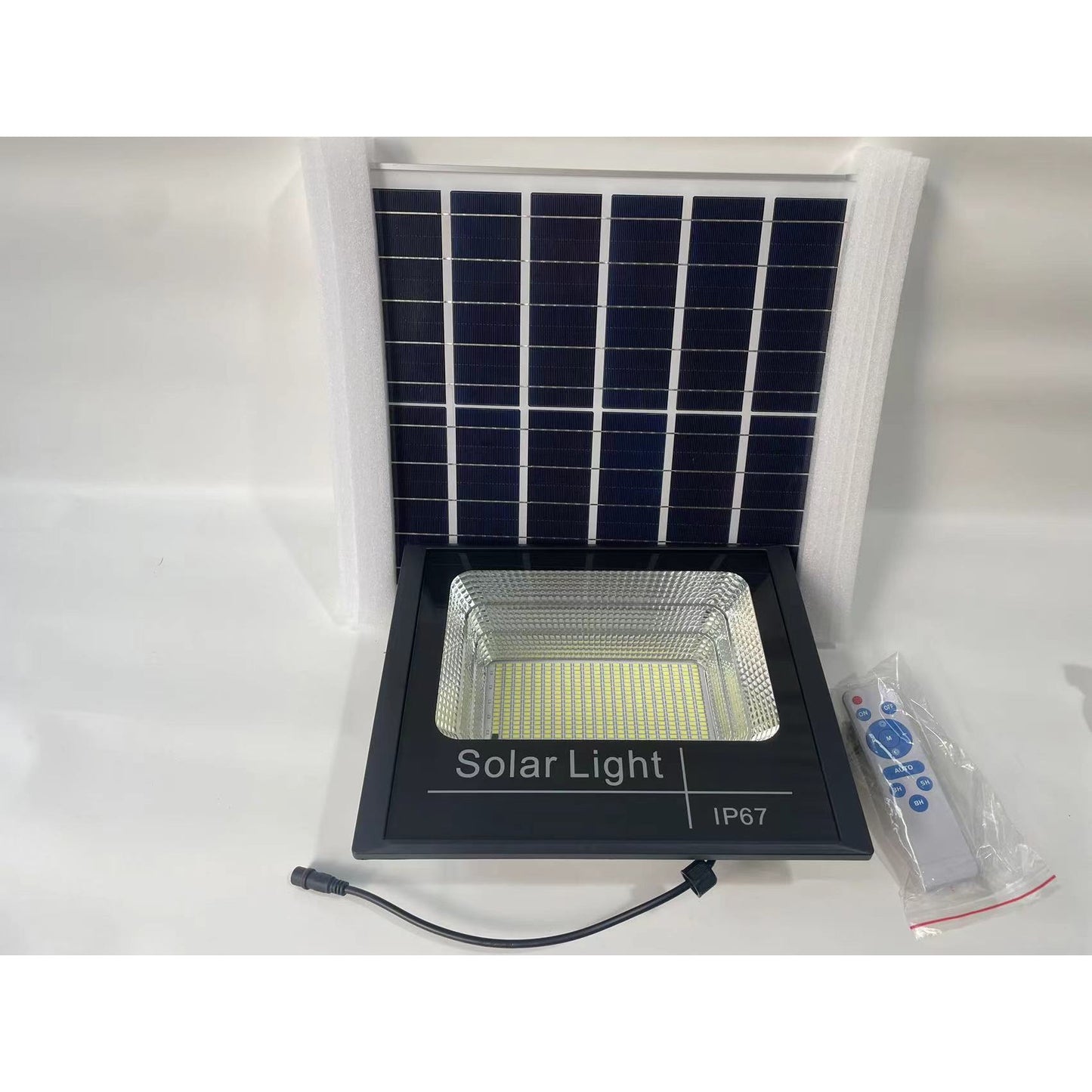 Proiector LED SMD 500W cu incarcare solara Flippy, panou solar, cu telecomanda, suport prindere, material ABS, 18AH, 400 LED-uri, temperatura culoare 6500k, 32x26x9 cm, negru-6