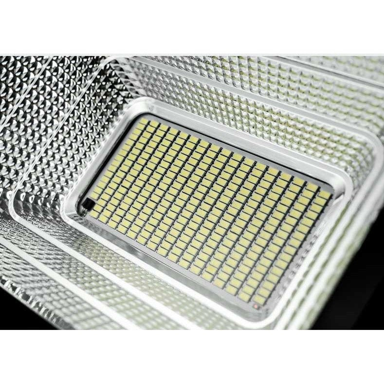 Proiector LED/Lampa solara de exterior Flippy, 20 cm x 25 cm, Rezistent la Apa IP67, cu Panou Solar, 220 LED SMD, 100W, Senzor de lumina, Timer, cu Telecomanda, 2 moduri de iluminat, kit montaj inclus, Lumina Rece-6