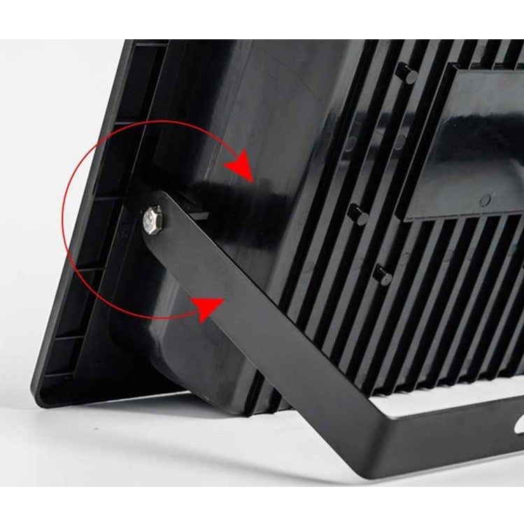 Proiector LED/Lampa solara de exterior Flippy, 20 cm x 25 cm, Rezistent la Apa IP67, cu Panou Solar, 220 LED SMD, 100W, Senzor de lumina, Timer, cu Telecomanda, 2 moduri de iluminat, kit montaj inclus, Lumina Rece-9