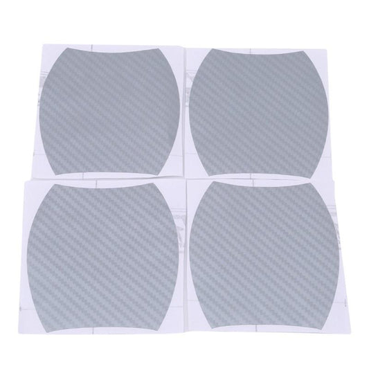 Set 4 bucati protectie zgarieturi manere usa din autocolant carbon 3D Argintiu-1