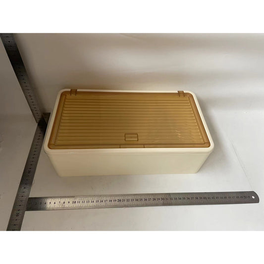 Dulap pentru Baie, Flippy, Montare pe Perete fara Perforare, 36.5x10.9x20 cm, Bej, Usa Transparenta-1