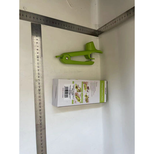 Aparat de Scos Samburi, Flippy, Manual, pentru Cirese, cu Maner, Verde-1