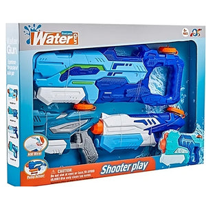 Set 3x Pistol cu Apa pentru Copii, Flippy, 6ani+, Albastru, 1x 1000 ML + 2x 300 ML-0
