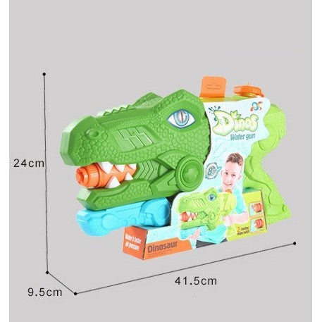 Pistol cu Apa pentru Copii, Rezervor, Pentru Piscina/Plaja, Flippy, 6ani+, Tiranozaur, 3 duze, Verde, 1440ML-5
