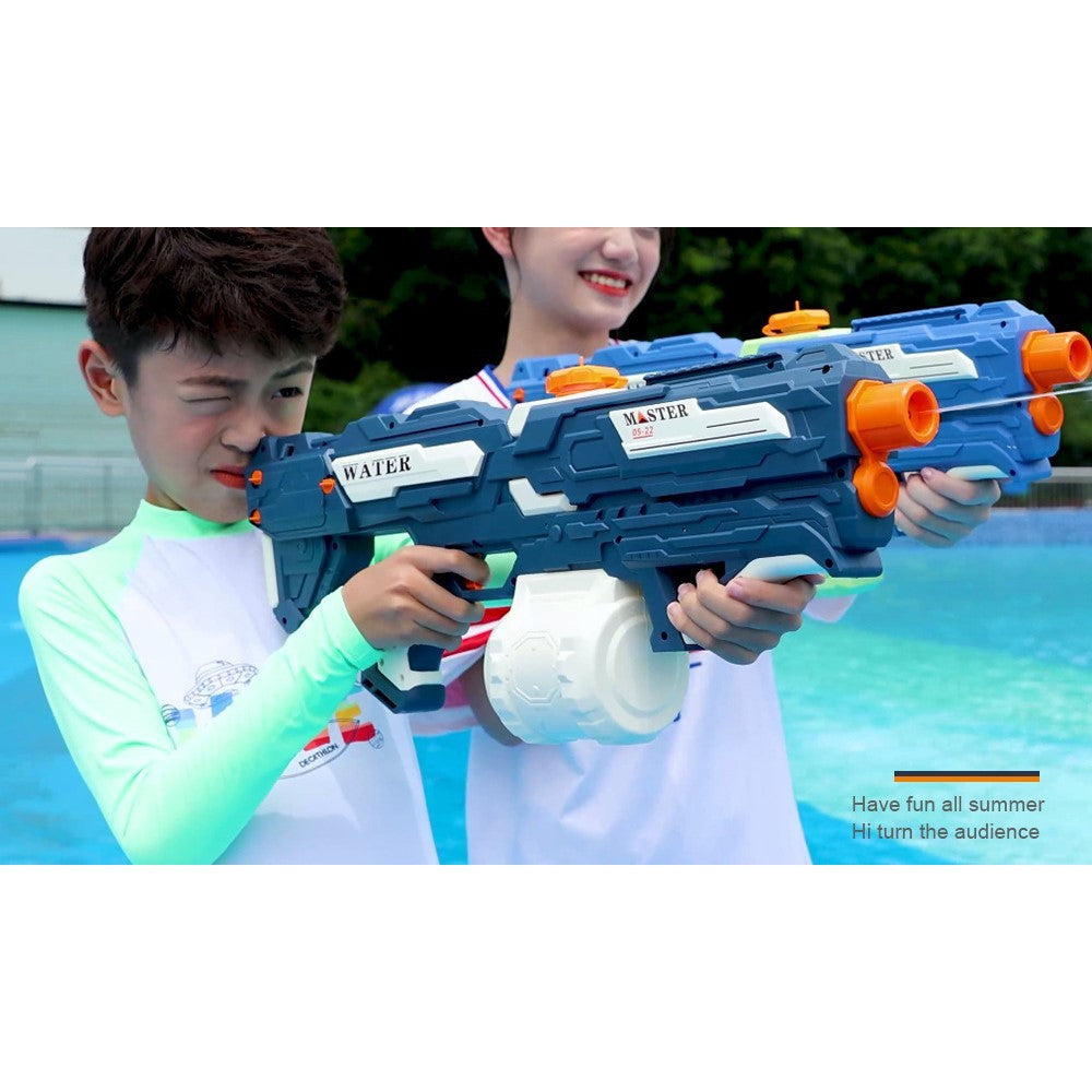 Pistol cu Apa pentru Copii, Rezervor 600ml, Flippy, 14ani+, cu baterie 1500mAh, Electric Burst, Albastru/Alb, 1000ML-3