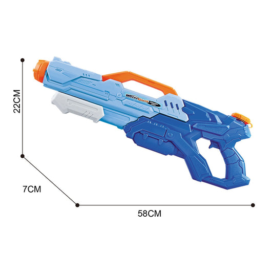 Pistol cu Apa pentru Copii, Rezervor, Pentru Piscina/Plaja, Flippy, 6ani+, Albastru, 1500ML-1