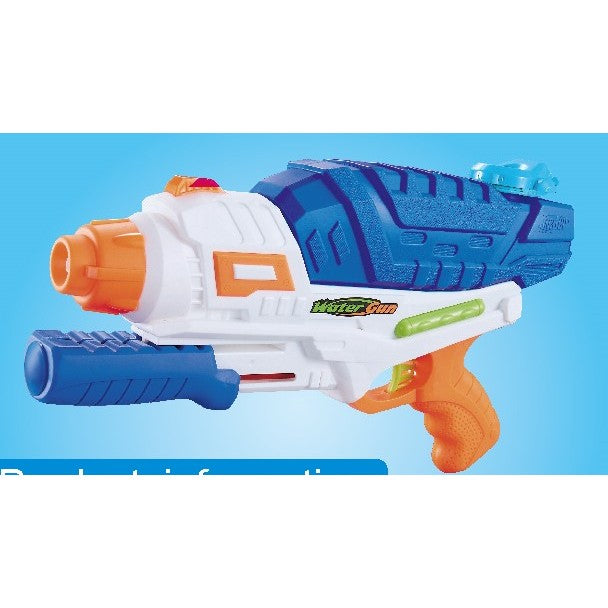 Pistol cu Apa pentru Copii, Rezervor, Pentru Piscina/Plaja, Flippy, 6ani+, Albastru/Multicolor, 1000ML, model 2-1