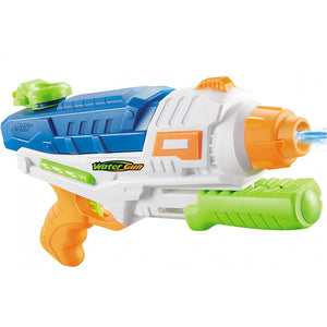 Pistol cu Apa pentru Copii, Rezervor, Pentru Piscina/Plaja, Flippy, 6ani+, Albastru/Multicolor, 1000ML, model 2-0