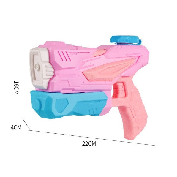 Pistol cu Apa pentru Copii, Rezervor, Pentru Piscina/Plaja, Flippy, 6ani+, 3 duze, Roz, 300ML-4
