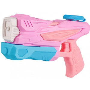 Pistol cu Apa pentru Copii, Rezervor, Pentru Piscina/Plaja, Flippy, 6ani+, 3 duze, Roz, 300ML-0