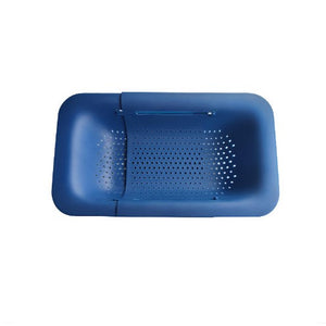 Cos pentru Scurgere Chiuveta de Bucatarie, Flippy, Plastic, Telescopic, 36x20x5 cm, Albastru-0