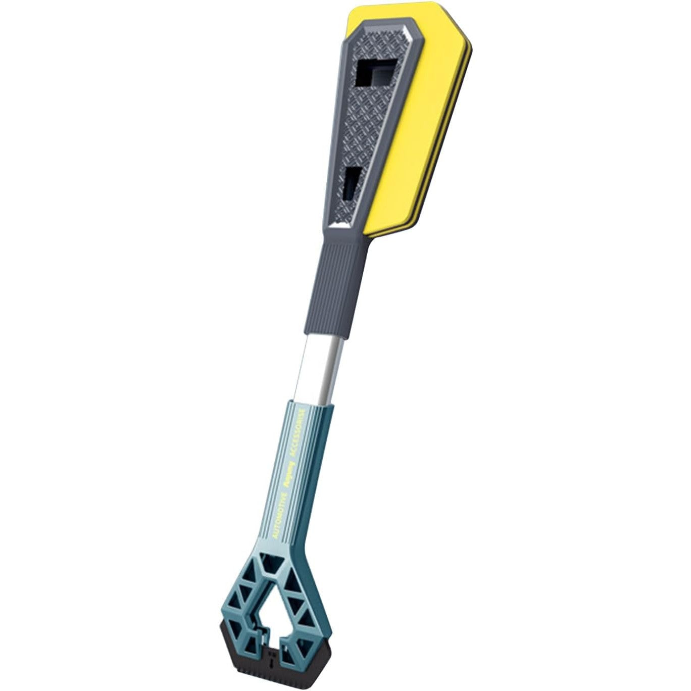 Racleta Auto pentru Zapada cu Doua Capete, Flippy, Universala, Deszapezire Masina, cu Maner Lung, Ergonomica, Detasabila, pentru Geamuri si Caroserie, Usor de Utilizat, 67x12.5 cm, Albastru-7