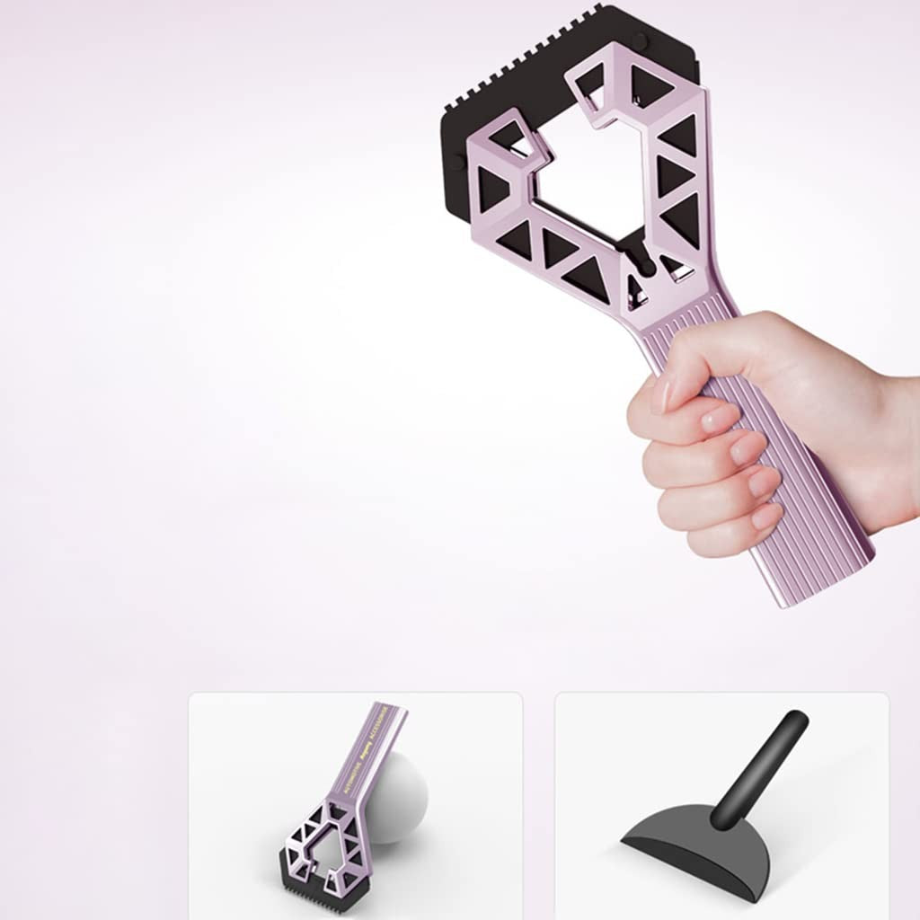 Racleta Auto pentru Zapada cu un Capat, Flippy, Universala, Deszapezire Masina, cu Maner, Ergonomic, Detasabila, pentru Geamuri si Caroserie, Usor de Utilizat, 23.5x4.3 cm, Mov-2