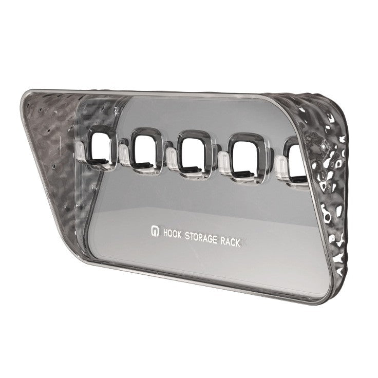 Raft de Depozitare cu Carlig, Flippy, Pentru Chei, Bijuterii, 20.3 x 4.6 x 10.3 cm, Gri-7