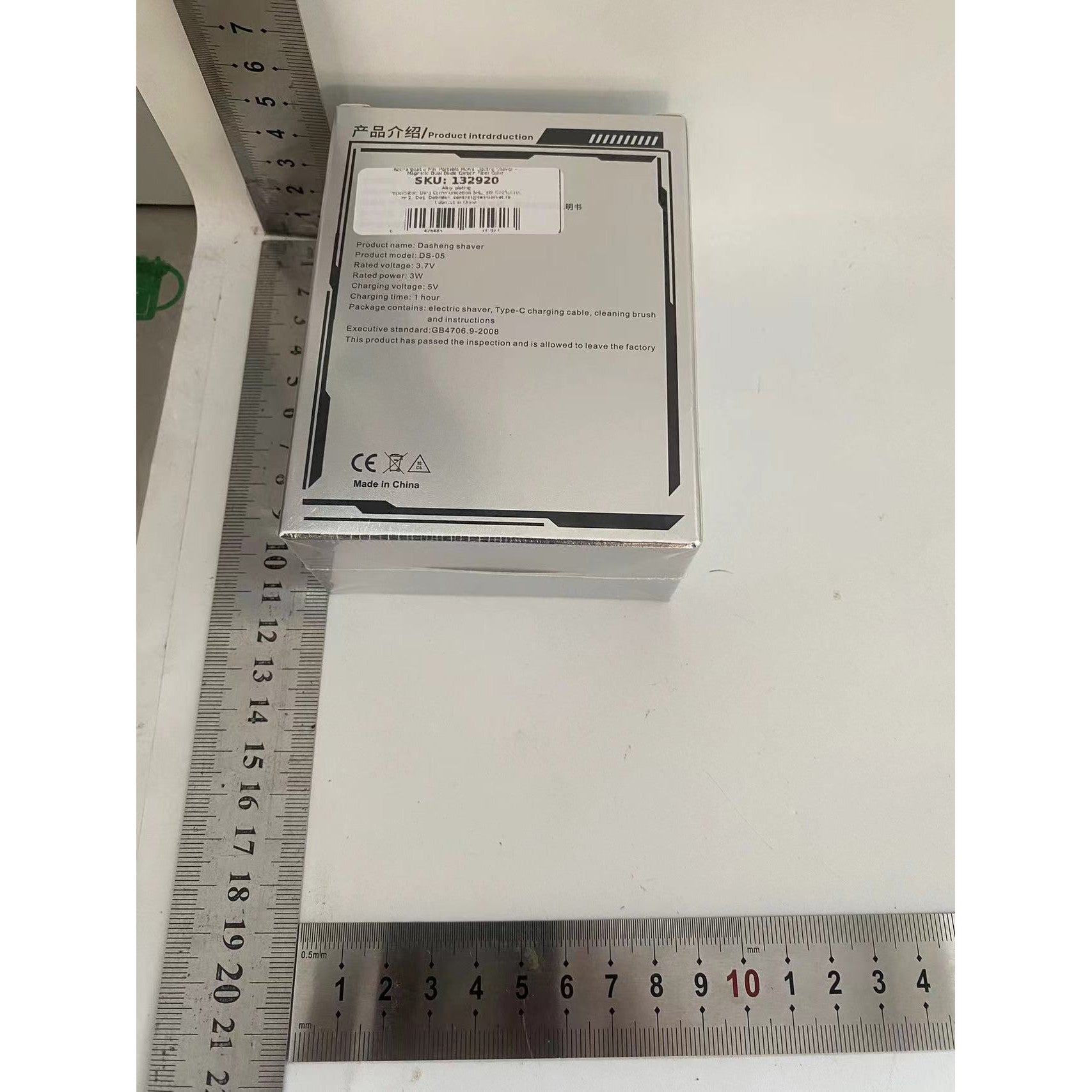 Aparat de ras Mini electric Portabil, Flippy, de Călătorie, Reîncărcabil, cu Fibra de Carbon, Alb Negru-1