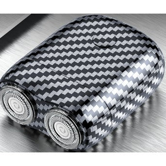 Aparat de ras Mini electric Portabil, Flippy, de Călătorie, Reîncărcabil, cu Fibra de Carbon, Alb Negru-0