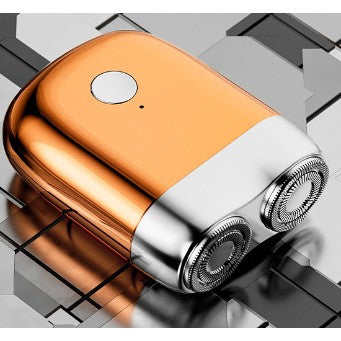 Aparat de ras Mini electric Portabil, Flippy, de Călătorie, Reîncărcabil, cu Fibra de Carbon, Portocaliu-0