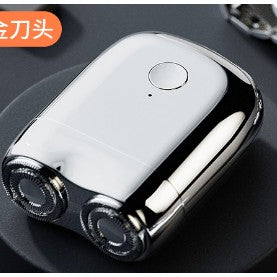 Aparat de ras Mini electric Portabil, Flippy, de Călătorie, Reîncărcabil, cu Fibra de Carbon, Silver-0