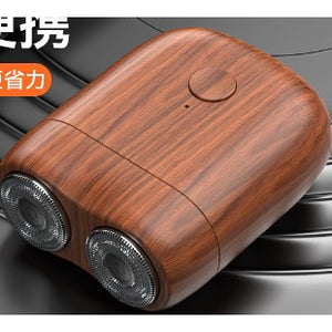 Aparat de ras Mini electric Portabil, Flippy, de Călătorie, Reîncărcabil, cu Fibra de Carbon, Maro-0