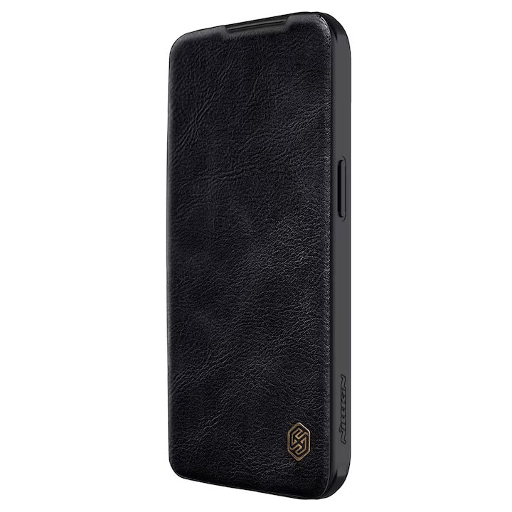 Husa Nillkin Qin Pro Leather compatibila cu iPhone 15 Black