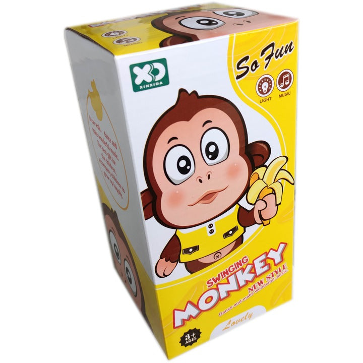 Jucarie - Maimutica Dansatoare cu lumini si muzica, 3 melodii