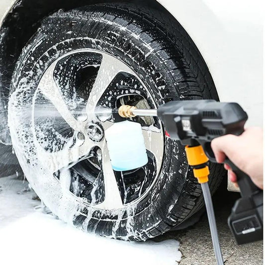 Aparat de spălat cu presiune mobil cu doi acumulatori