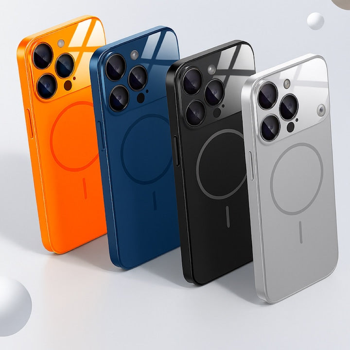 Husă MAGLENS AG Glass – Transformă orice iPhone 13–17 în iPhone 17 Pro Max | Design Premium, Sticlă Mată, Compatibilă MagSafe