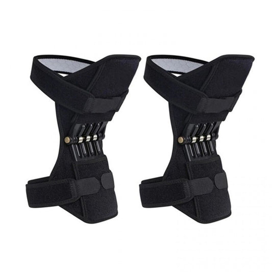 Set genunchiere neopren cu suport arc de sustinere, prindere dubla, lungime 29 cm