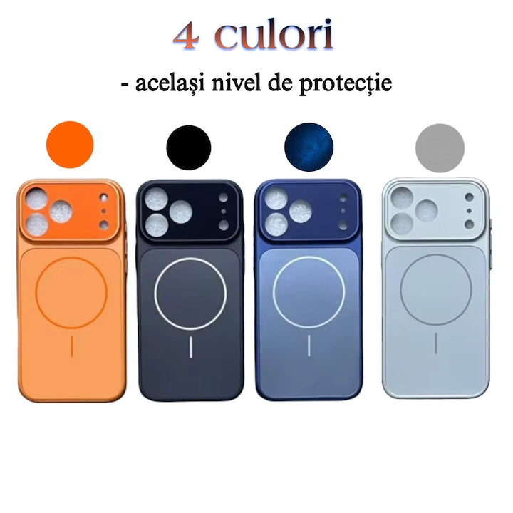 Husă MAGLENS AG Glass – Transformă orice iPhone 13–17 în iPhone 17 Pro Max | Design Premium, Sticlă Mată, Compatibilă MagSafe