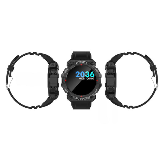 Ceas inteligent Smartwatch, 1TECH, Delphi FD68, Negru