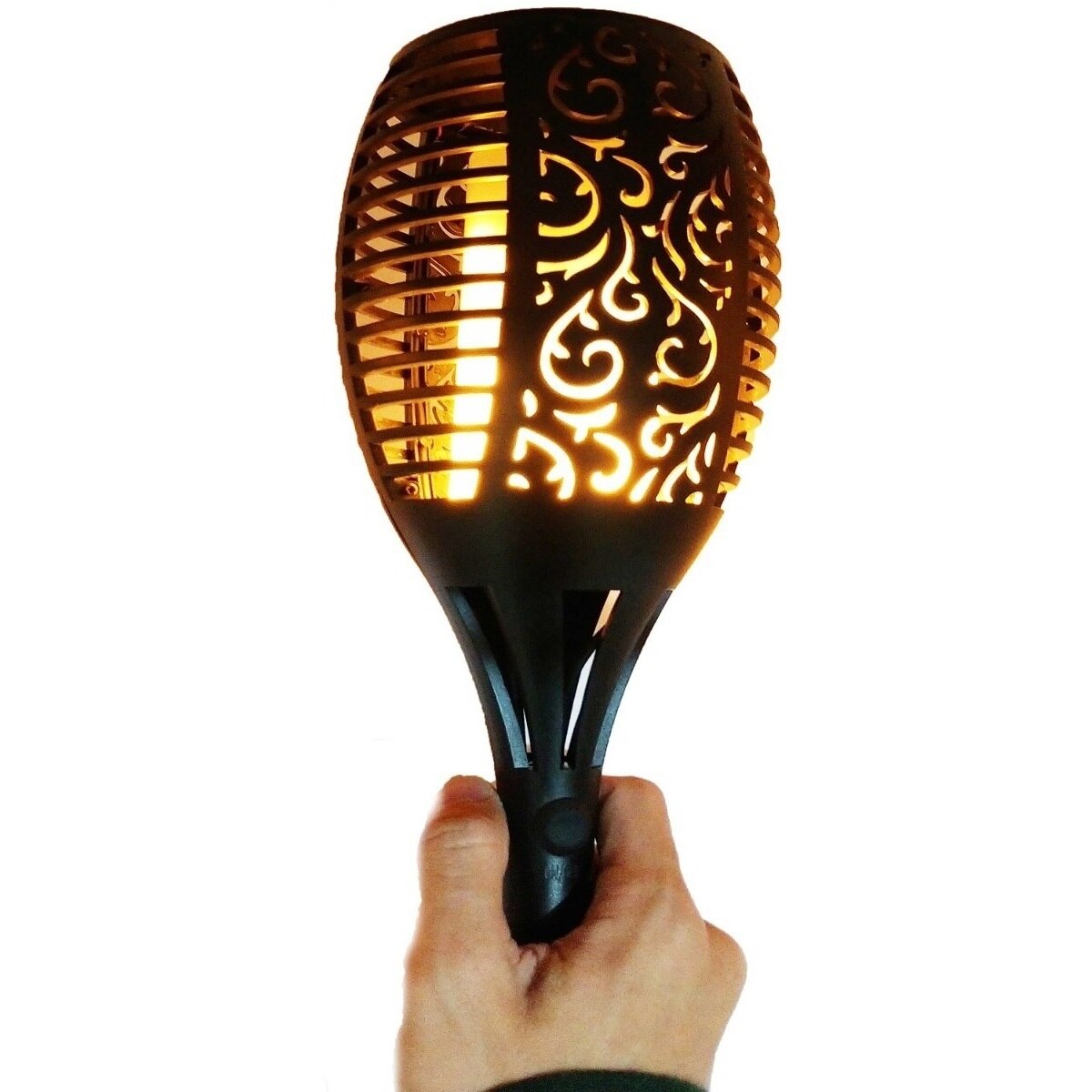 SET 10 bucati Torta LED cu panou solar, efect de flacara, design oriental,52 de cm inaltime