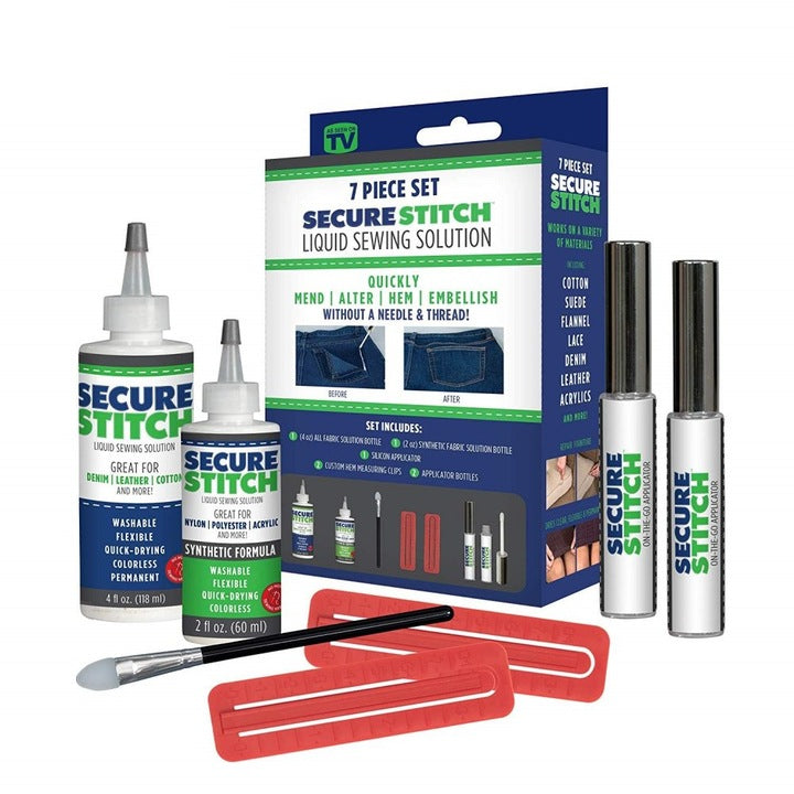 Set Lipici pentru Materiale Textile Zenino - 7 piese, Lipire Sigura, Uscare rapida, Fara grija acelor