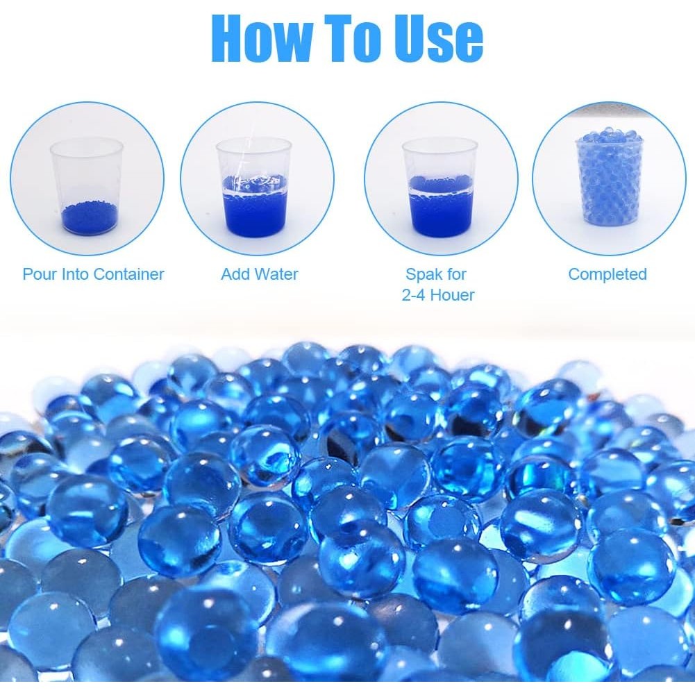 Munitie, Flippy, 20.000 Bile Gel pentru pistoale de jucarie Gel Blaster 7x6 cm, Albastru-3