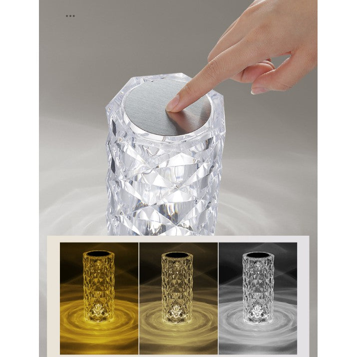 Lampa de birou pe LED RGB, Flippy, dimmer tactil, 3 nivele de intensitate, Cristal Acrilic, cu telecomanda-5