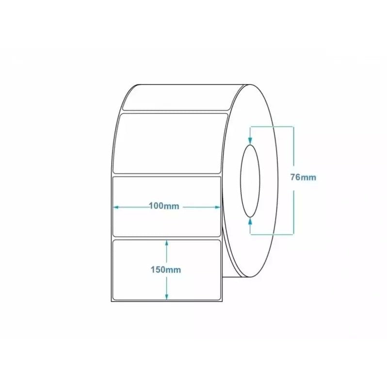 Rola etichete termice pentru awb Flippy 100x150mm, 1000 et./rola-1