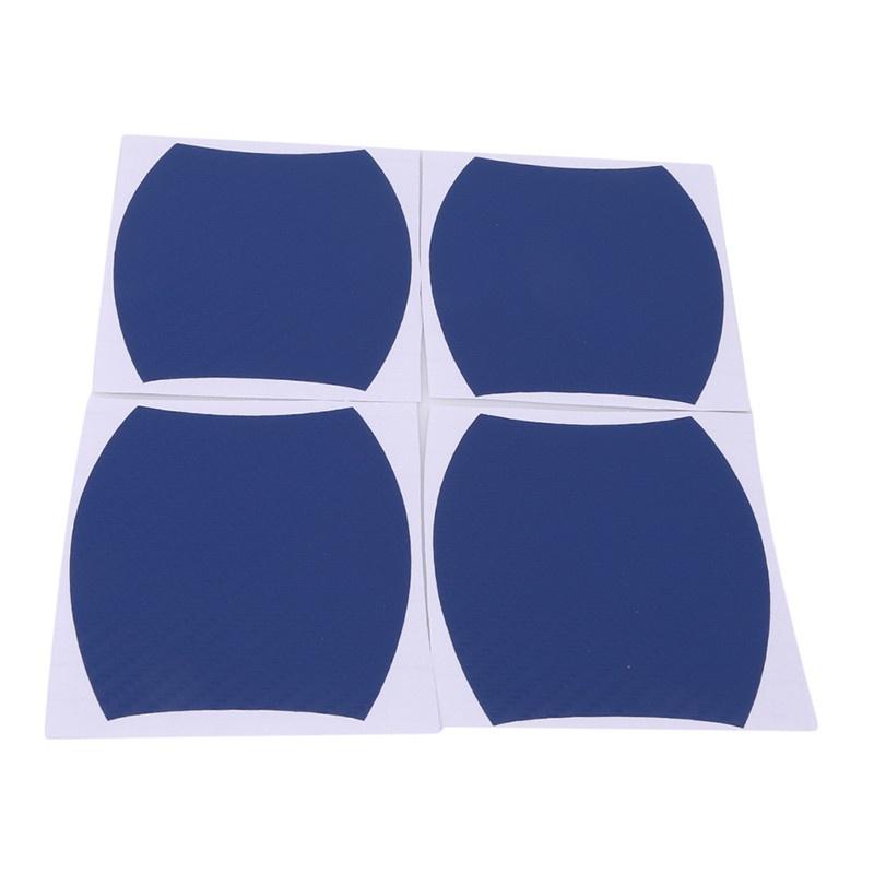 Set 4 bucati protectie zgarieturi manere usa din autocolant carbon 3D Albastru-1