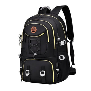 Rucsac Multifunctional pentru Calatorie, Flippy, pentru Alpinism, Voiaj, Drumetii, din Panza Oxford, 34x16x52 cm, Negru-0