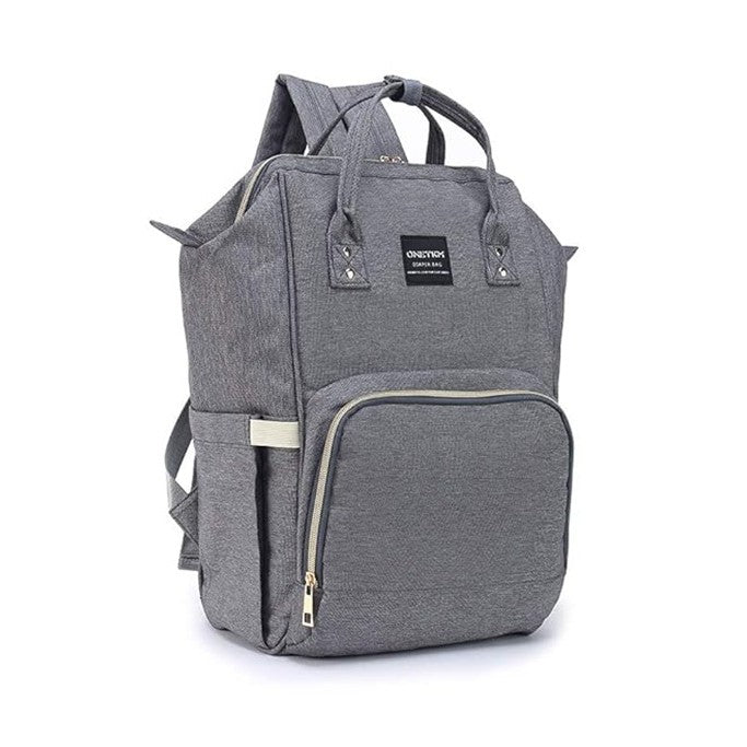 Rucsac Multifunctional pentru Mamici, Flippy, din Panza Oxford, Compartimentare Multipla, Impermeabil, 43 x 18 x 26 cm, Gri Inchis-4