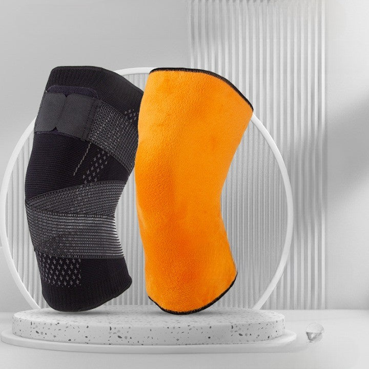 Orteza Elastica pentru Genunchi, Flippy, Ajustabila cu Bretele Elastice, Banda pentru Compresie, Material Respirabil, Marime S, Culoare Negru-2