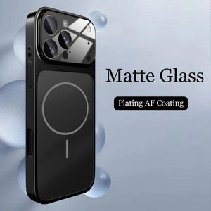 Husă MAGLENS AG Glass – Transformă orice iPhone 13–17 în iPhone 17 Pro Max | Design Premium, Sticlă Mată, Compatibilă MagSafe