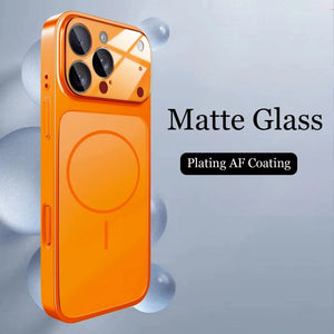 Husă MAGLENS AG Glass – Transformă orice iPhone 13–17 în iPhone 17 Pro Max | Design Premium, Sticlă Mată, Compatibilă MagSafe