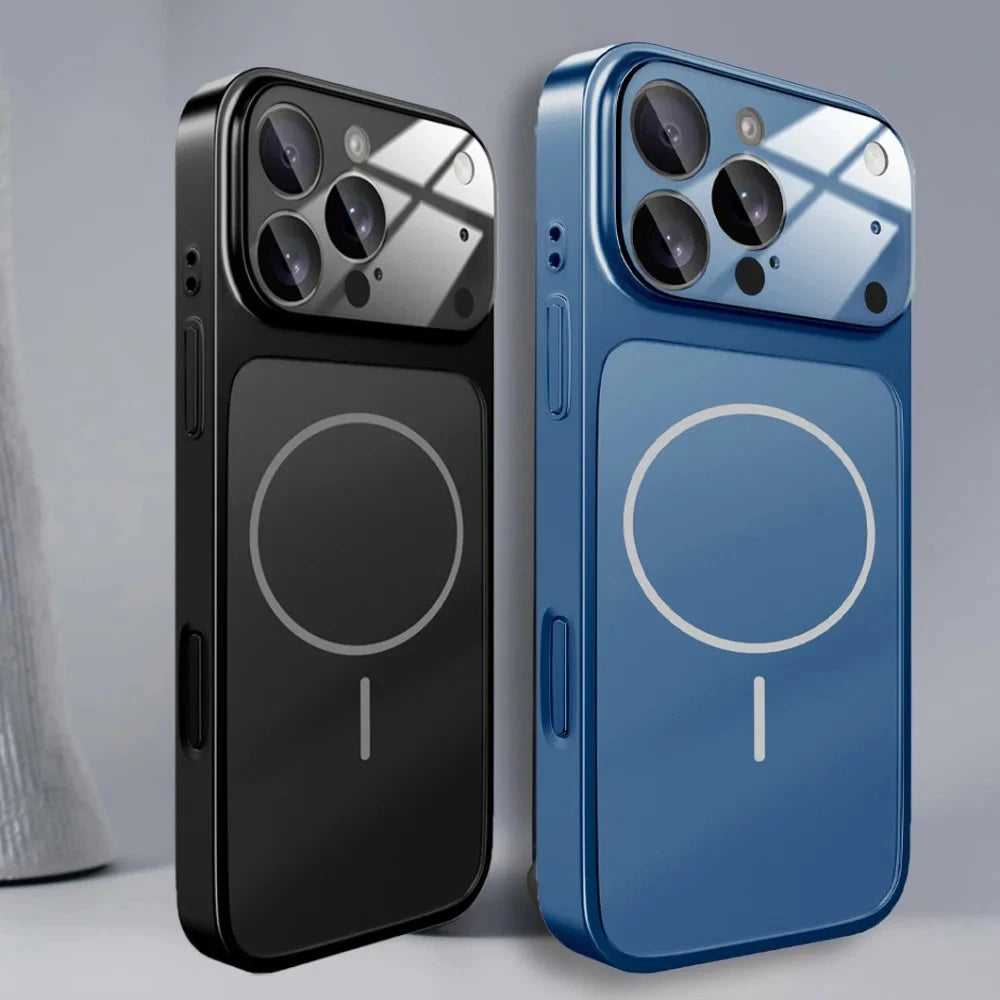 Husă MAGLENS AG Glass – Transformă orice iPhone 13–17 în iPhone 17 Pro Max | Design Premium, Sticlă Mată, Compatibilă MagSafe